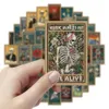 52pcs iskelet tarot kartları çıkartmalar kafatası tarot grafiti çıkartmaları DIY bagaj dizüstü bilgisayar kaykay motosiklet bisiklet çıkartmaları