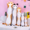 Jouets en peluche chat long 50cm, 3 couleurs, poupées d'oreiller de dessin animé, cadeaux pour enfants, vente en gros d'usine