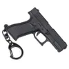 Mini modelo de pistola de juguete llavero no se puede disparar modelo de pistola de plástico decoración niños regalos de cumpleaños 008