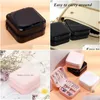 Jewelry Boxes Portable Zipper Pu Leather Travel Storage Box Rings Earrings Pendants Necklace Organizer Gift Display Case Accessories Dhas2