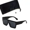 Mens Designer Solglasögon Goggle Womens Solglasögon stora överdimensionerade Sunlasses Black Dark Lenses Sun Glasses Retro glasögon Män UV400 -skydd