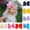 Hair Accessories CN 100pcs/lot 4" Solid Bows With Clips For Kids Girls Boutique Ribbon Classic
