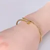 High Edition Clou Small Model Nail Bangles Bracelets for Girl Ladies Stainless Steel Thin Bracelet