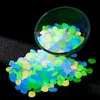 Garden Decorations 100pcs Garden Decor Luminous Stones Glow In The Dark Decorative Pebbles Outdoor Fish Tank Decoration Aquarium Accessories 231023