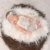 Blankets Don&Judy Born Christmas Pography Props Soft Baby Faux Fur Blanket Wrap Set Background Layer Infant Po Shoot Accessories