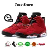 أعلى 6 أحذية كرة السلة 6S Mens Jumpman Toro Bravo Chrome Georgetown University Blue UNC Cool Gray Black Infrared Electric Bordeaux Womens Designer Sneakers