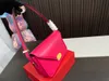 Modemärke kvinnors axelväskor brev smidigt leahter silver ray rosa crossbody designer handväskor 10m2#