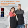 Gilets homme Hiver hommes femmes gilet chaud gilet chauffant USB Intelligent double interrupteur de commande 9-11-15-21 Zone gilet chauffant chasse gilet chauffant 231023