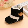 Primi Camminatori Classic 0 18M Bambino Autunno Inverno Stivali Ragazza Ragazzi Nero Scarpe Calde Solido Moda Bambino Fuzzy Balls Kid 231021