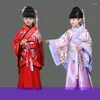 Abbigliamento da palcoscenico Costumi per bambini Costume da ragazza Abiti da ballo fata Alunni Guoxue Hanfu