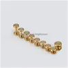 Otros suministros de construcción 10 piezas Estilo plano Sujetador Monedero Bolsa Tornillo Ahorro de energía Cinturón de latón Remache DIY Hecho a mano Nail Hardware Parte Dh5N3