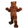 Prestaties Grizzly Bear Mascot Kostuum Topkwaliteit Halloween Fancy Party Dress Stripfiguur Outfit Pak Carnaval Unisex Outfit