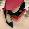Modedesigner högkvalitativ kvinnors röda solerade höga klackar lyxiga läder sulade sandaler fina klackar inlagda Rhindiamond huvade tofflor 1-12 cm middagsfestskor H0296