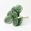 Decorative Flowers Artificial Plants Leaves Silk Tortoiseshell Leaf Simulation Greenery Home Garden Wall Green Decorations