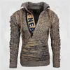 Herrtröjor Autumn Winter Men's Hooded Sweaters Warm Slim High Neck Sweater Långärmad skjorta Male Knitwear Mens Clothes S-4XL 231023