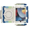 Crossbody Rainbow Color Silicone Tablet Case för iPad 10.2 '' Robust 360 Roterande Handy 3 i 1 Portable Full Protective Soft stötfångare Robust rustning