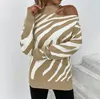 Suéteres de mujer 2023 Otoño/Invierno nuevo jersey de punto para mujer suéter de moda con hombros descubiertos para mujer