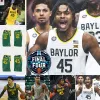 맞춤 NCAA Baylor 베어 농구 유니폼 Adam Flagler LJ Cryer Keyonte George Thamba Jalen Bridges Langston Love Dale Bonner Caleb Loh