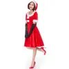 Cosplay Kerstkostuum Dames Designer Cosplaykostuum Nieuwe kleur Kerstkostuum Kerstmis Ronde Hals Pluche Baljurk Avond Prestatiekostuum Cosplay