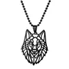 Pendentif Colliers My Shape Wolf Animal Collier Forêt Animaux Hommes Creux Cut Out Bijoux Cadeau pour Femmes