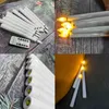 Candles 28cm LED Flameless Taper Candle Lights Battery Powered Long Light Electronic Tealight Lamps For Home Wedding Party Decor 231023