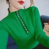 Women's Sweaters Women's Ms Age Season Sweater Half A Turtle Neck Long Sleeve Blouse Cultivate One's Morality Show Thin Render