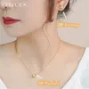 펜던트 목걸이 Viticen Real 18K Gold AU750 펜던트 목걸이 귀걸이 다이아몬드 빛나는 선물 여성 아내 231020