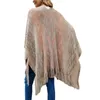 Women's Cape Women's Jackets Autumn Overized Scarf Winter Sticked Poncho Women randig Kvinnlig Wrap Vintage sjal Long Poncho Capes Coat Loose Cardigan 231023