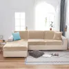 Stol täcker supermjuk sammet soffa säte kudde täckning för vardagsrum stretch elastisk skydd lera hörn fåtölj slipcover 231023