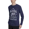 Men's Polos Alaska The Last Frontier Bear Home T Shirt Men Women Vintage Gifts National Park Long Sleeve T-Shirts