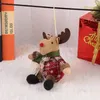 ギフトラップクリスマスツリーの装飾漫画ドールスノーフレークペアクロスハンギング装飾品の子供用ホリデーギフト