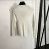 Kadın Sweaters Kadın Elbise Çukur Nakış Uzun kollu kazak kazak jakard Sıradan ince uygun dip gömlek moda kadın giyim 231023