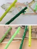 Caneta neutra de bambu criativa, caneta fofa para estudante, água doce, material de escritório, assinatura
