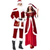 Cosplay Costume de Natal feminino Designer Cosplay Costume Recomendação de cores Halloween Papai Noel Roupas adultos de roupas de Natal para homens de Natal Roupos de mesa de dança