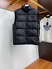 Automne et hiver nouveaux gilets pour hommes de haute qualité en plein air coupe-vent matériel chaud gilet de luxe marque haut de gamme concepteur gilet