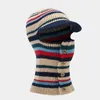 Basker Autumn Winter Acrylic Stripe Print Warm Thicken Sticked Hat Skallies Cap Beanie For Men and Women 17