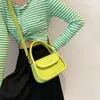 Evening Bag's handbag Trendy Leather Small Clutch Bag For Women Pure Color Long Strap Crossbody Shoulder Female Purse 231023