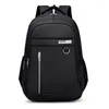 Torby szkolne duża pojemność plecak męski Travel 15.6 cytat laptop czarne plecaki nastolatków na uczelni chłopiec student