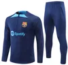 22 23 24 Version Joueur Barcelone Survêtement Maillots de Football Survêtements Enfants et HommesCombinaison d'entraînement de Barcelone Kit de Football Uniforme Chandal Manches Longues 2023 2024