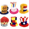 Chapeaux de fête Halloween cosplay Clown Chapeau enfants Adulte Fan de Football Bière Carnaval anniversaire pays drapeau Chapeau de Noël 231023