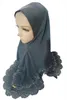 Vêtements ethniques Malaisie Strass Foulard Élégant One Piece Amira Cap Musulman Islamique Instant Hijab Headwrap Châles Shayla Femmes Chapeaux