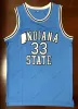 Custom College Michael MJ #23 koszulka koszykówki Północna Karolina Tar Heels Kyrie Irving Indiana State Allen Iverson Stephen Curry Carmelo Shir