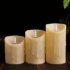 Candles Flameless Votive Smokeless Electric Fake Candle with Moving Wick Window Lights LED Simulation Batte 231023