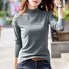 Kobiety Knits Tees Gigogou Podstawowy sweter damski Elegancki jesienna zima szczupła dopasowanie Kobieta z długim rękawem Sweter Sweter żeńska skoczek top s-3xl rozmiar 231023