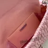 Designer Shiny Diamond Handbag M Shoulder Bag Underarm Bag Button Closure Chain Soft Sheepskin Dermis Pink Leather mius Shoulder Straps Removable Shoulder Strap