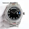 Luxury Watch Full Diamond VVS Ceramic Men's Mechanical DAY DATE Colors Optional Certificate Set 904L 41MM/12MM Sapphire Waterproof Designer