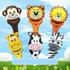 Party Decoration YADA Cartoon Lion Tiger Zebra Animal Shape Balloon Celebration Decorations Kids Adult Hand Stick Balloons BN200010