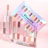 Oogschaduw Doubleended Eyeshadow Stick Waterproof Glitter Pen 16 kleuren Romig markeerstiftpotlood 231023