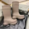 women boots Bottes de pluie hautes pour femmes chaussures articulées à semelle épaisse de taille haute chaussures de pluie imperméables antidérapantes bottes longues en caoutchouc bottines pour femmes balencaga Q2QHL