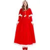 Costume de Cosplay de noël pour femmes, Costume de styliste, Costume de fête de noël, robe châle du père noël, ample et confortable